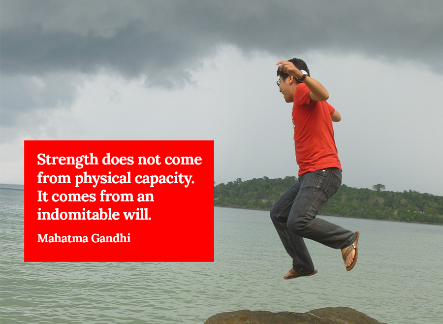 The Ant Story - a Strength Comes from An Indomitable Will